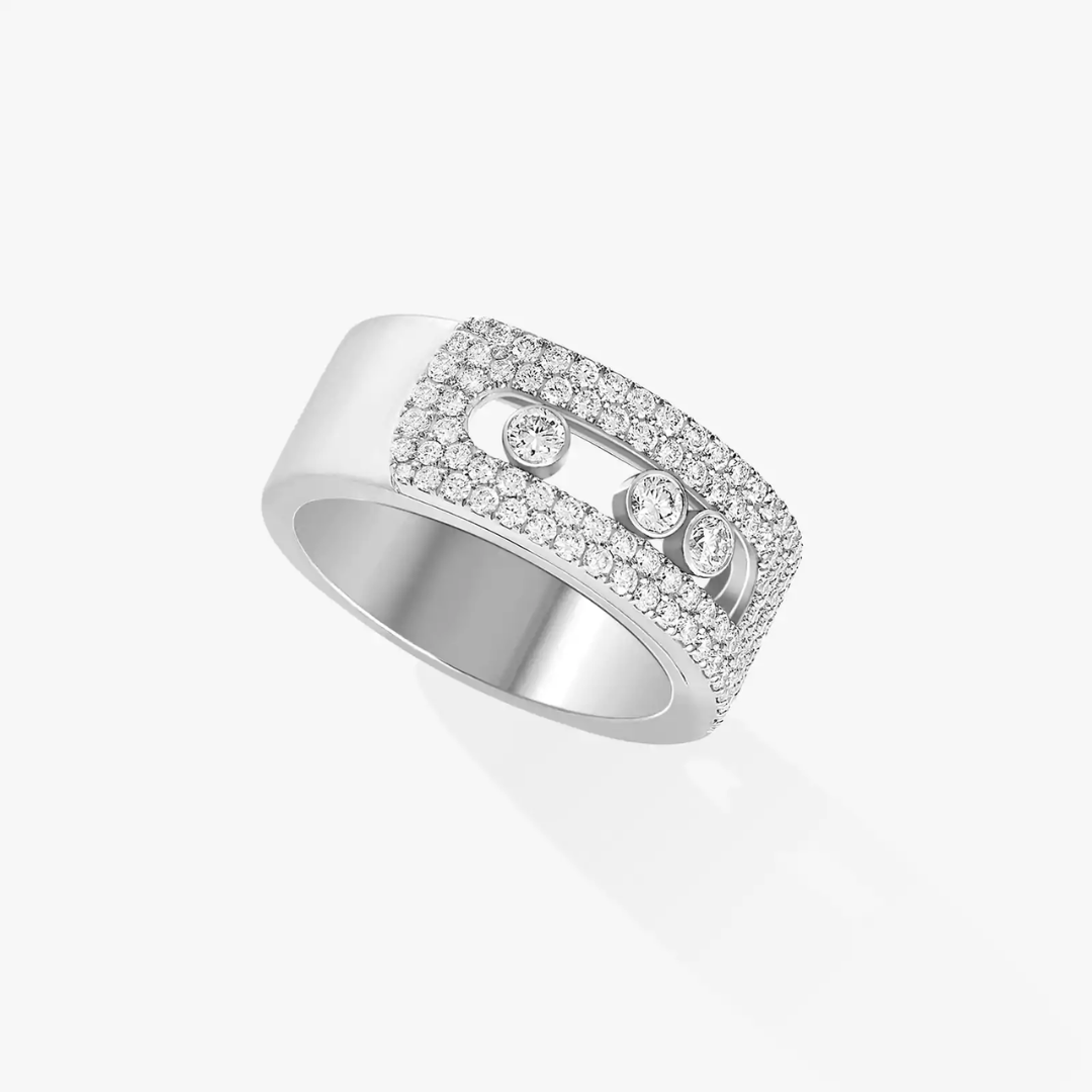 Move Noa Pavé Diamond Ring 18ct Gold