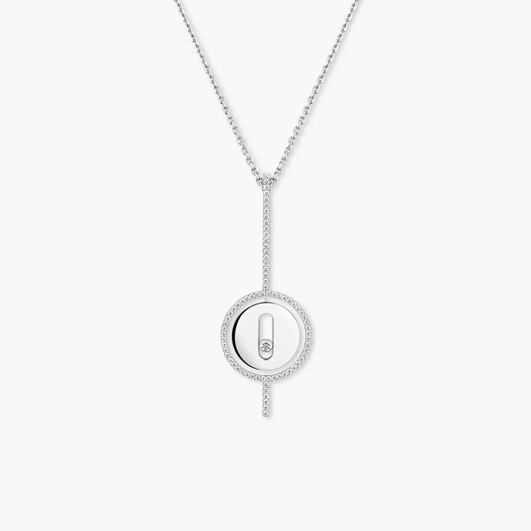 Lucky Move Arrow Diamond Necklace 18ct Gold