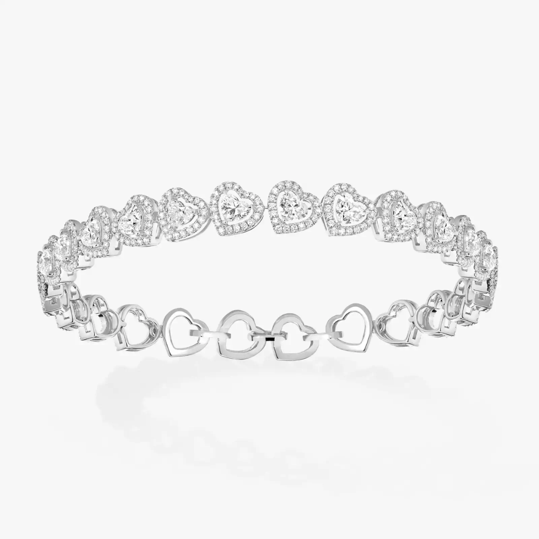 Joy Cœur Multi Rivière Diamond Bracelet 18ct Gold
