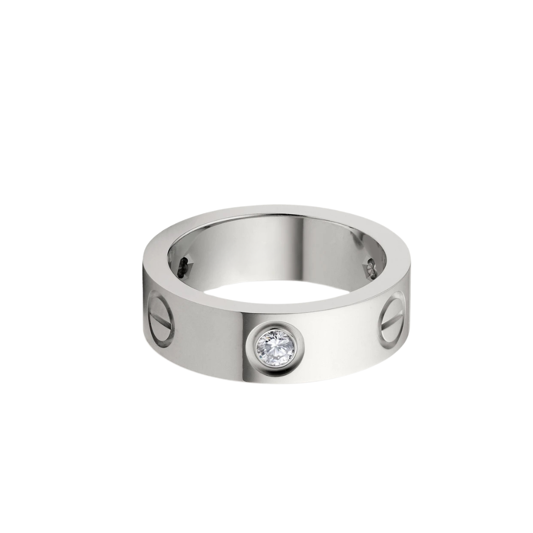 Cartier Love Ring 3 Diamonds 18ct Gold