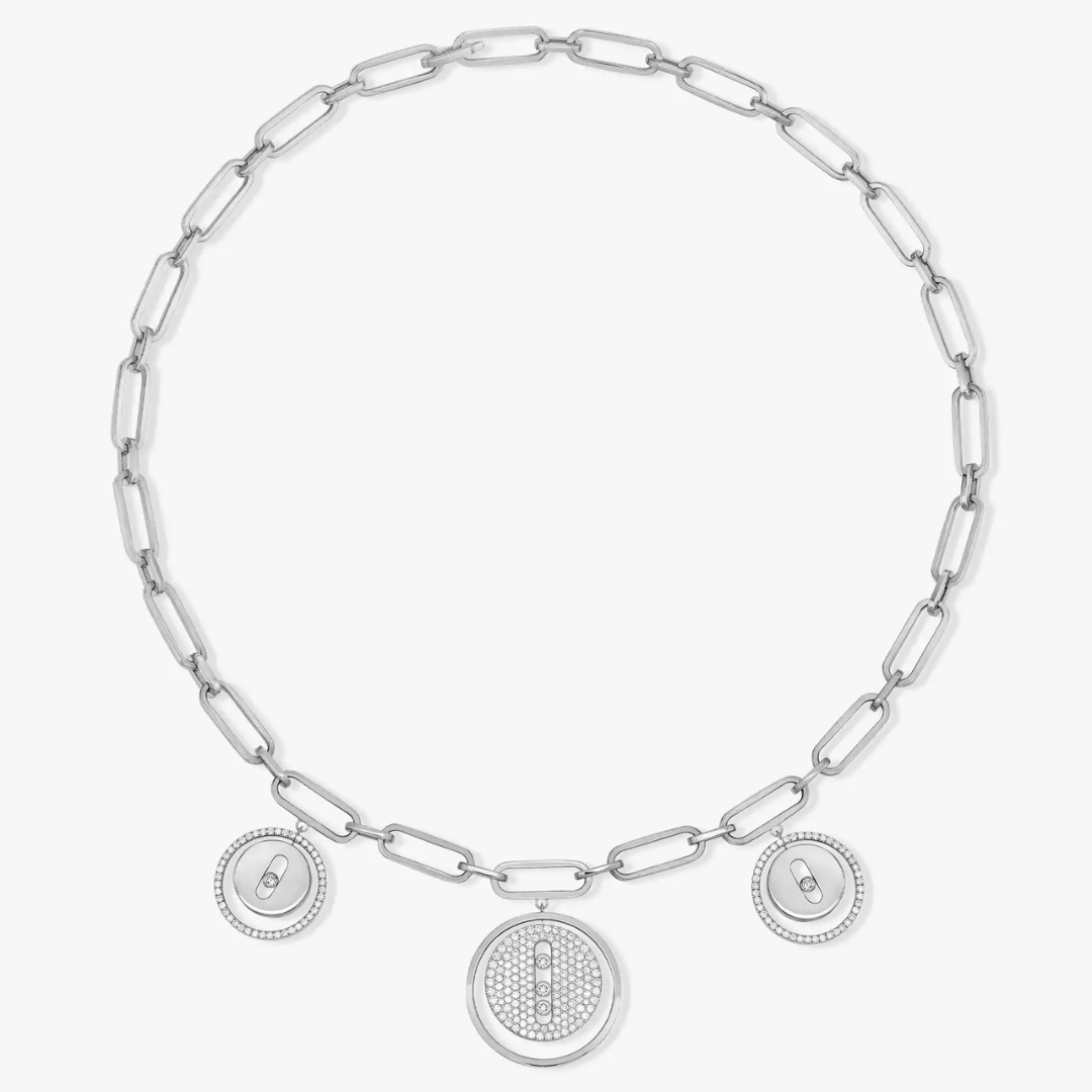 Lucky Move Charms Diamond Choker 18ct Gold