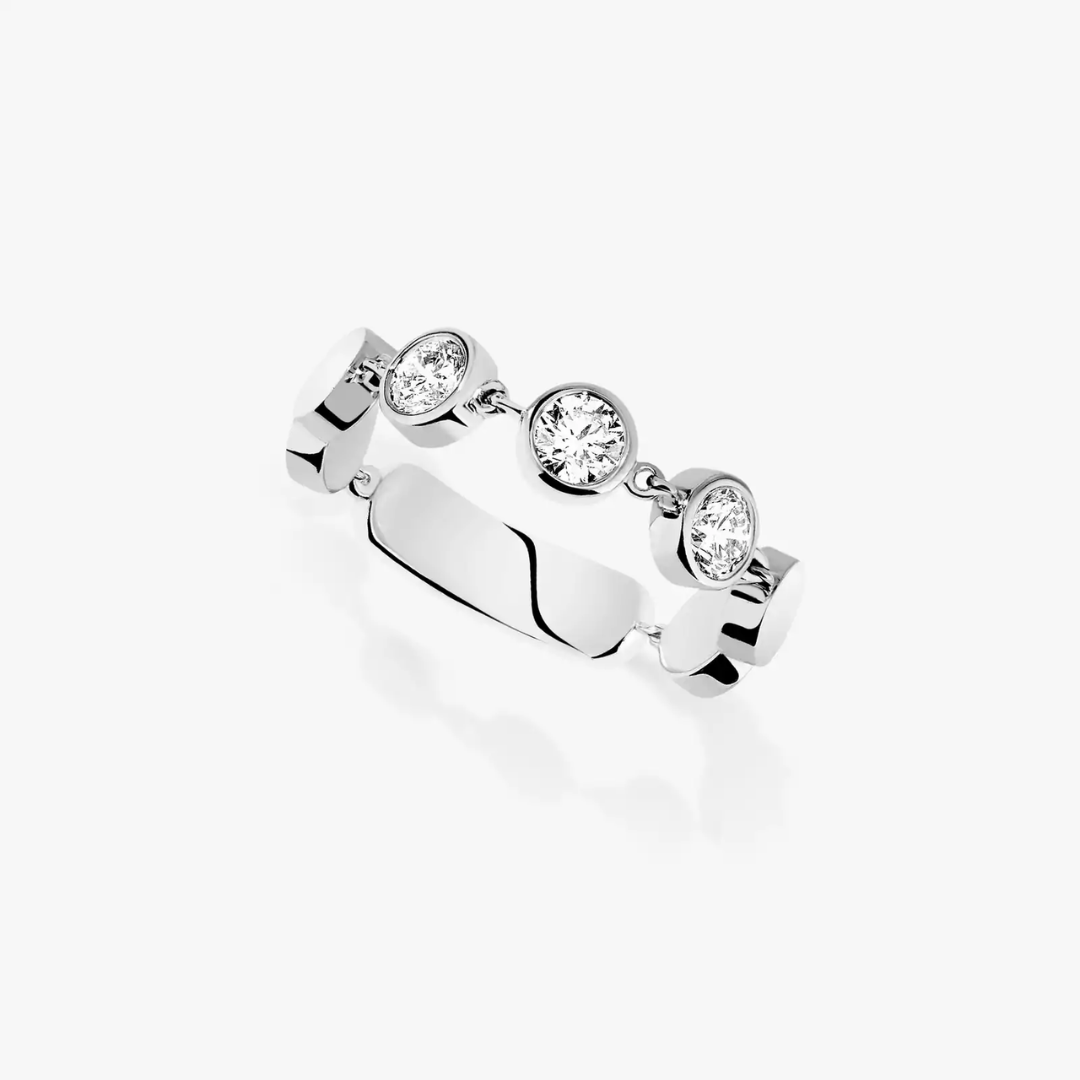 D-Vibes Large Diamond ring 18ct Gold