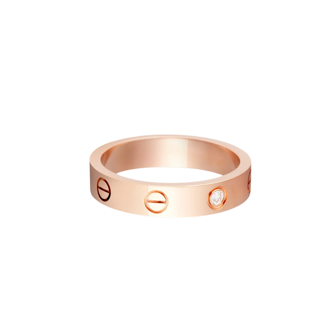 Cartier Love Ring Small 1 Diamond 18ct Gold