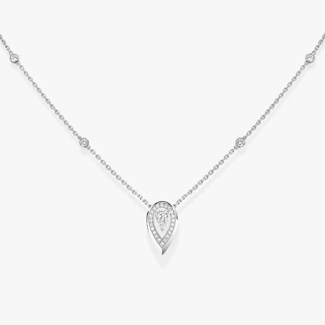 Fiery 0.10ct Diamond Necklace 18ct Gold