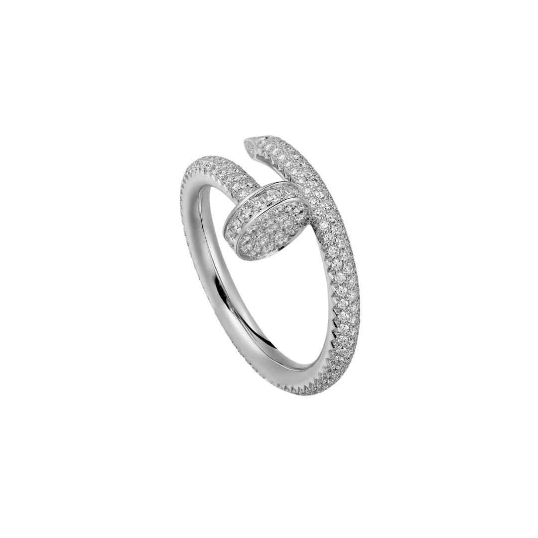 Cartier Juste Un Clou Ring Paved Diamonds 18ct Gold
