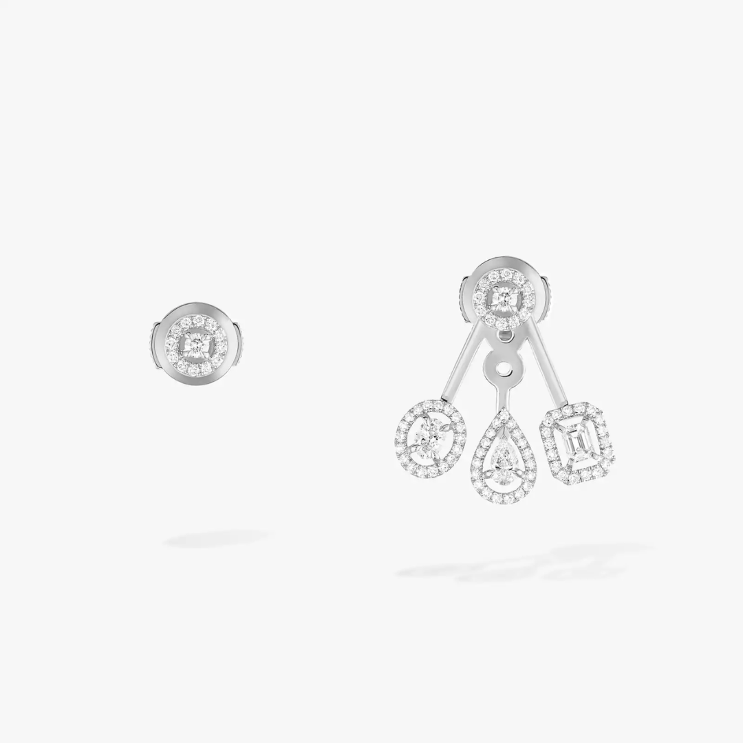 My Twin Trio Diamond Earrings 18ct Gold