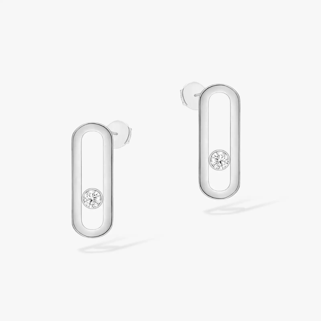 Move Uno Diamond Earrings 18ct Gold