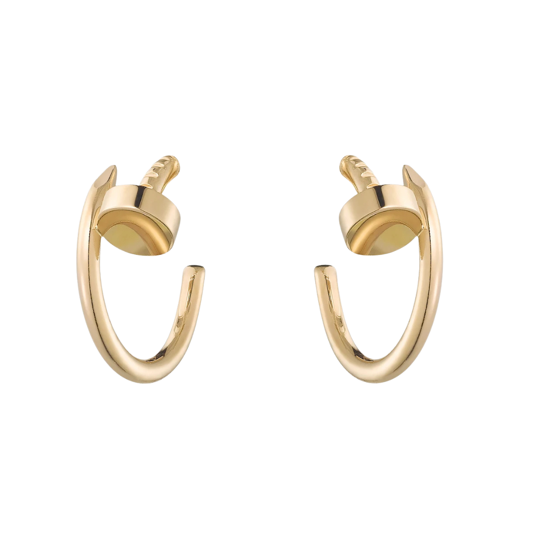 Cartier Juste Un Clou Hoop Earrings Small 18ct Gold
