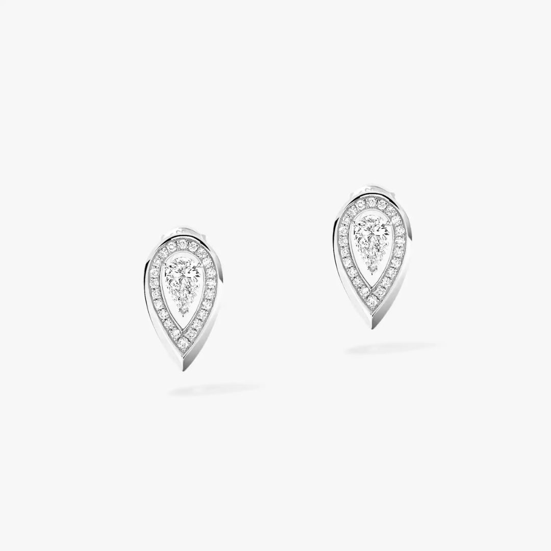 Fiery Diamond Earrings 18ct Gold