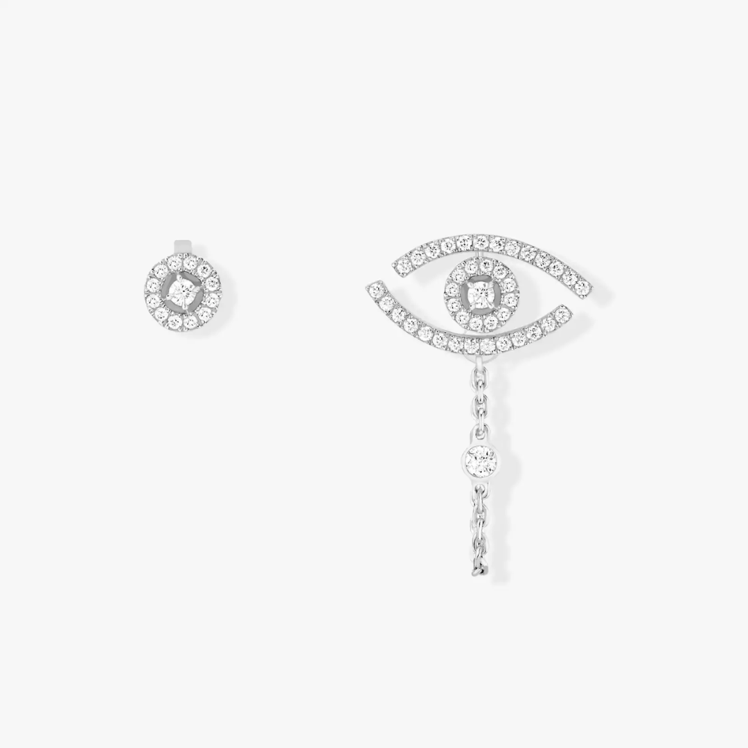 Lucky Eye Diamond Pavé Earrings 18ct Gold