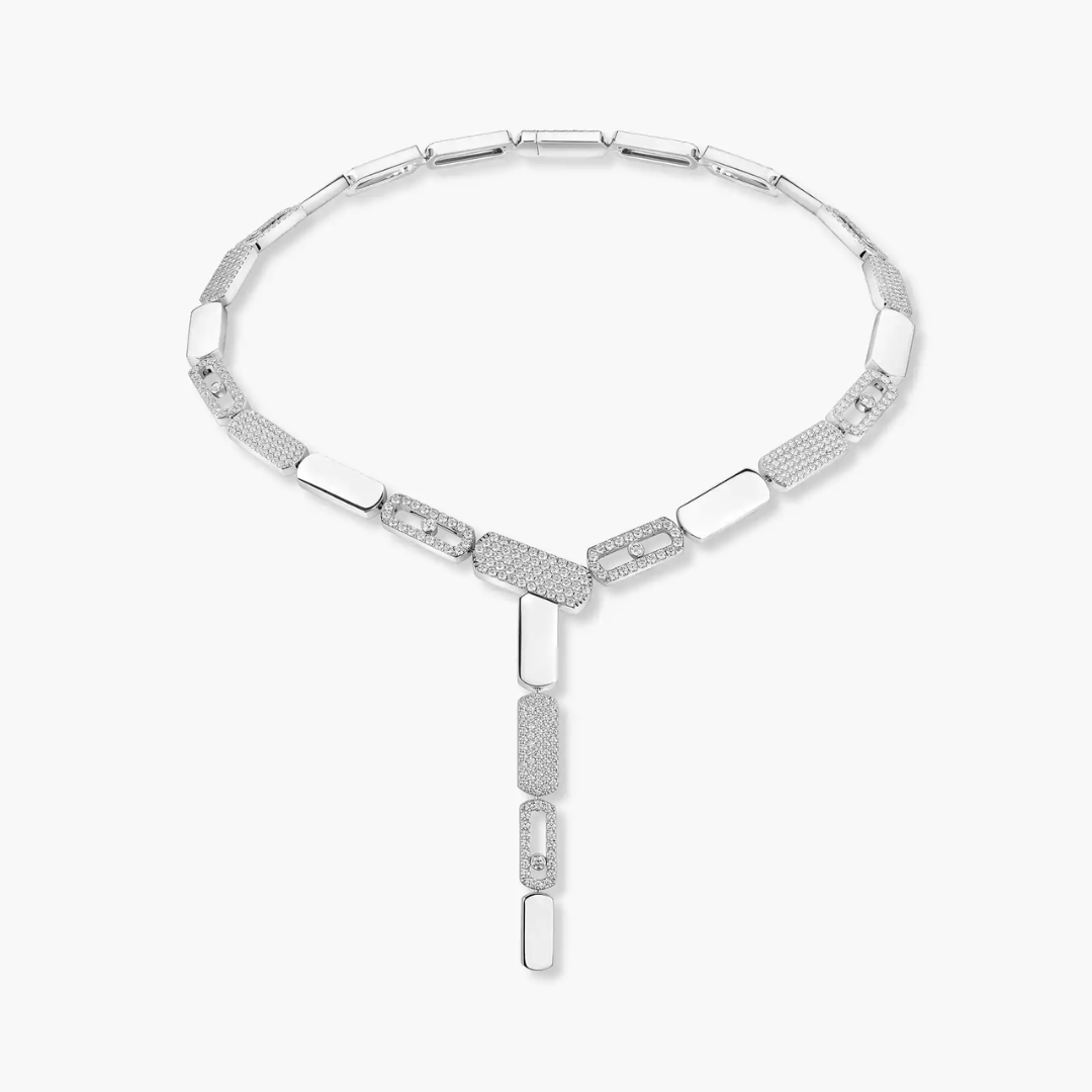 Imperial Move SM Tie Diamond Necklace 18ct Gold