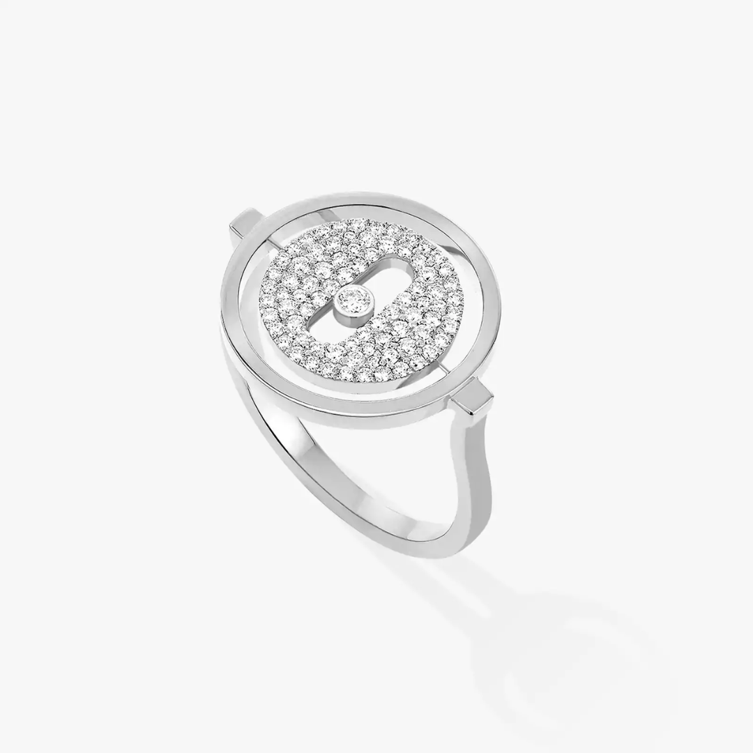 Lucky Move Pavé Small Diamond Ring 18ct Gold