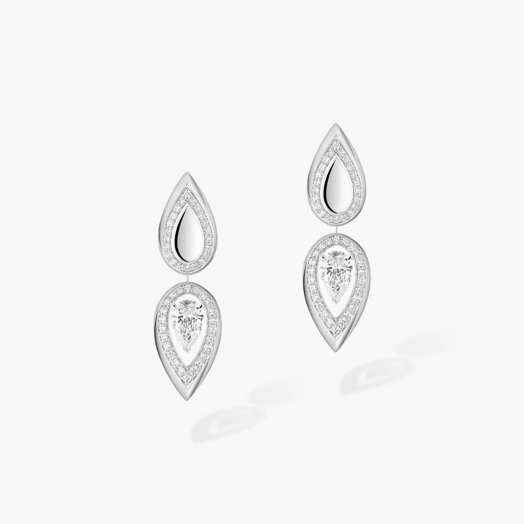 Fiery Diamond Earrings 18ct Gold