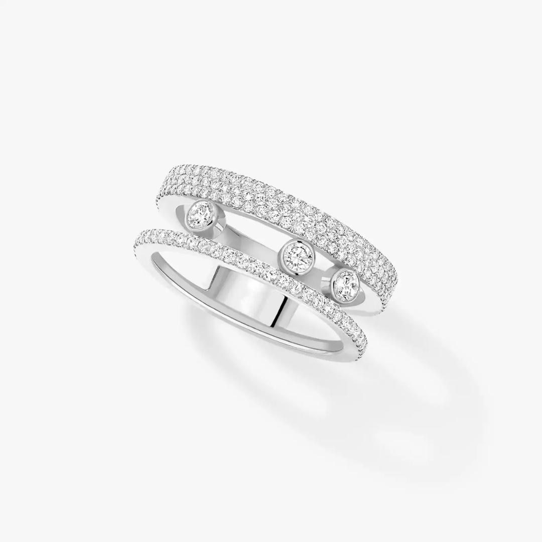 Move Romane Pavé Diamond Ring 18ct Gold