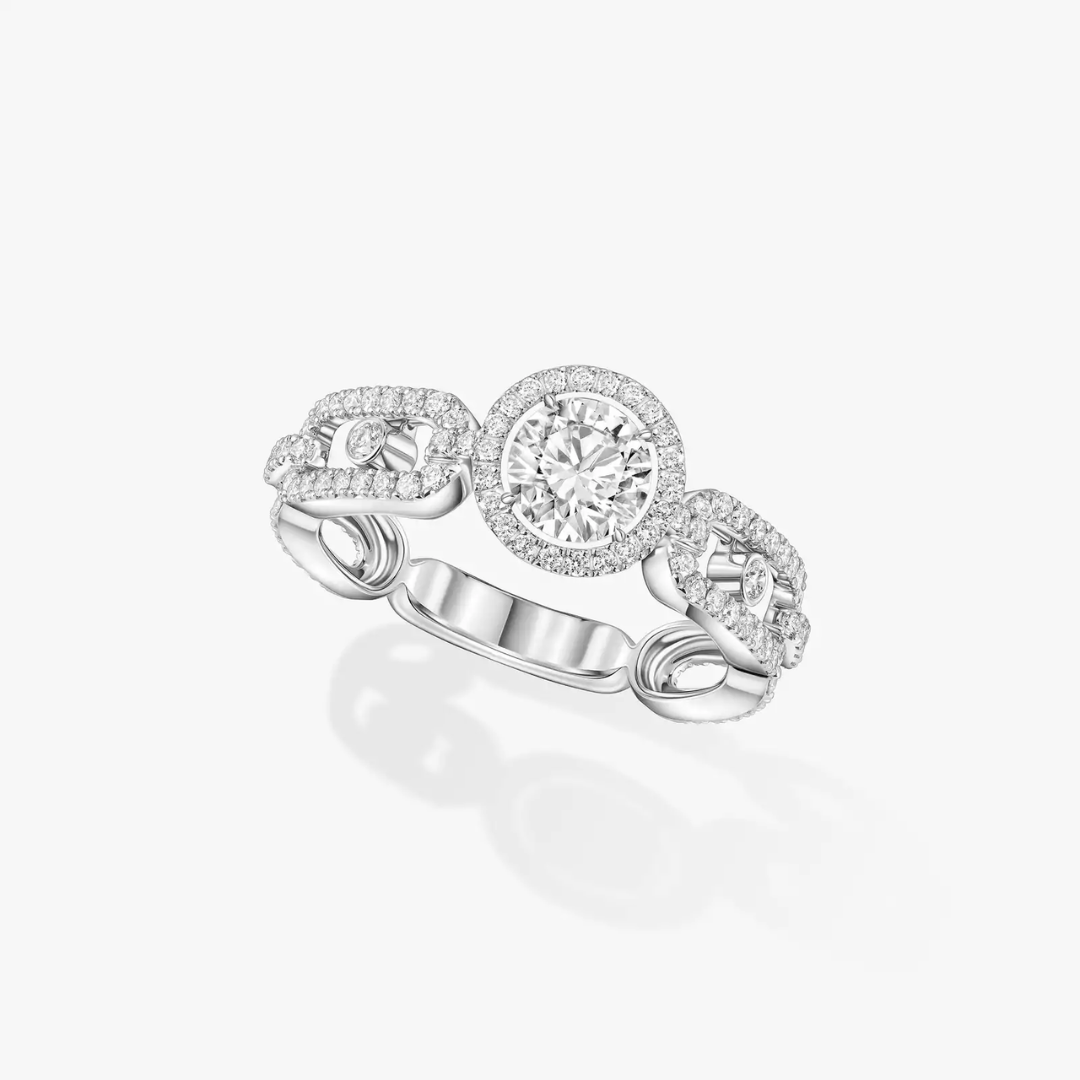 Move Link Solitaire 0.50ct Diamond Ring 18ct Gold