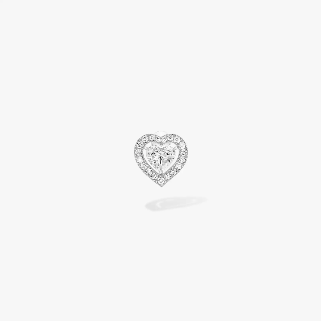 Joy Cœur Single Stud Diamond Earrings 18ct Gold