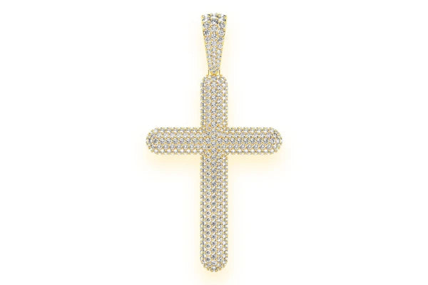 Erkals Jewellers Bubbly Cross Pendant 18K Gold Diamond 8.50ctw