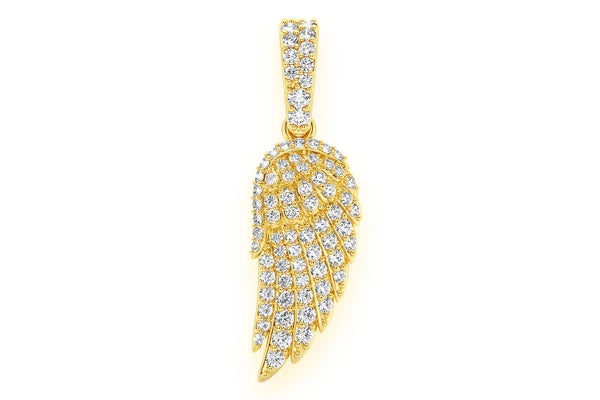 Erkals Jewellers Angel Wing Pendant 18K Gold 0.45ctw