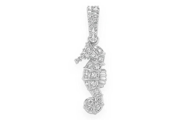 Erkals Jewellers Seahorse Pendant 18K Gold Diamond 0.15ctw