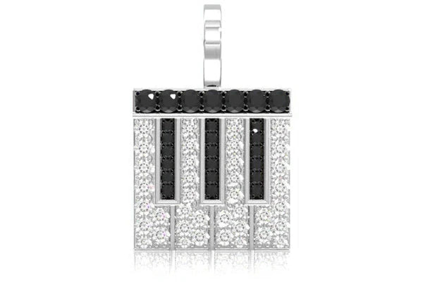 Erkals Jewellers Piano Keys Diamond Pendant 18K Gold 0.75ctw