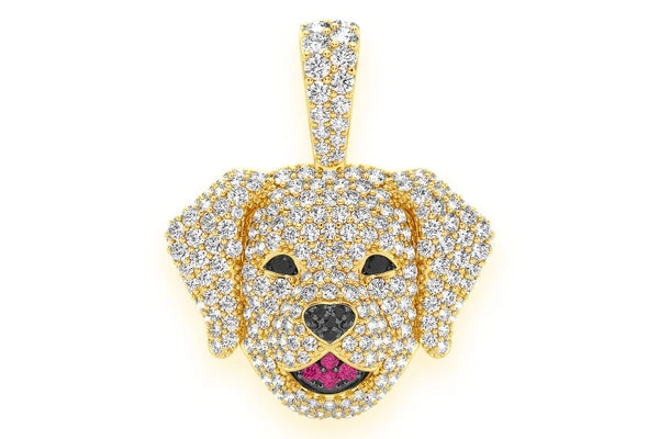 Erkals Jewellers Labrador Retriever Pendant 18K Gold Diamond 2.50ctw
