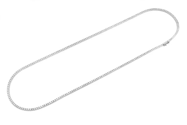 Erkals Jewellers 3pt Prong Set Diamond Tennis Necklace 18K Gold 6.50ctw