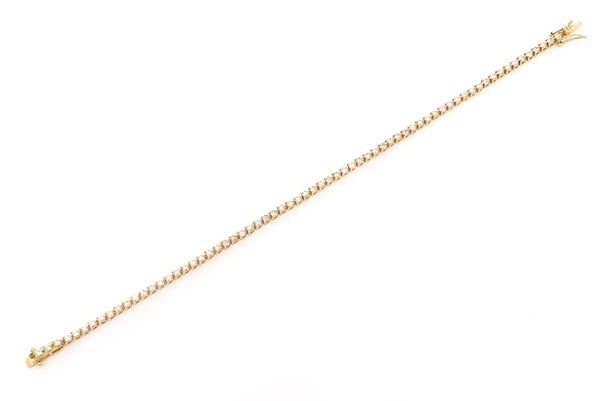 Erkals Jewellers 3pt Prong Set Diamond Tennis Bracelet 18K Gold 2.50ctw