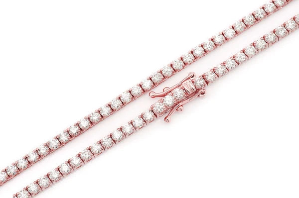 Erkals Jewellers 6pt Prong Set Diamond Tennis Necklace 18K Gold 10.50ctw