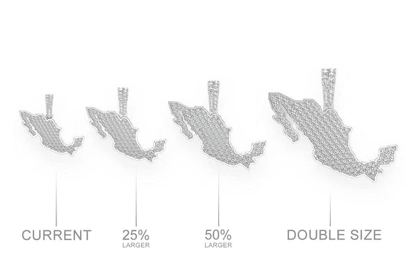 0.33ct Diamond Mexico Pendant 18K Solid Gold