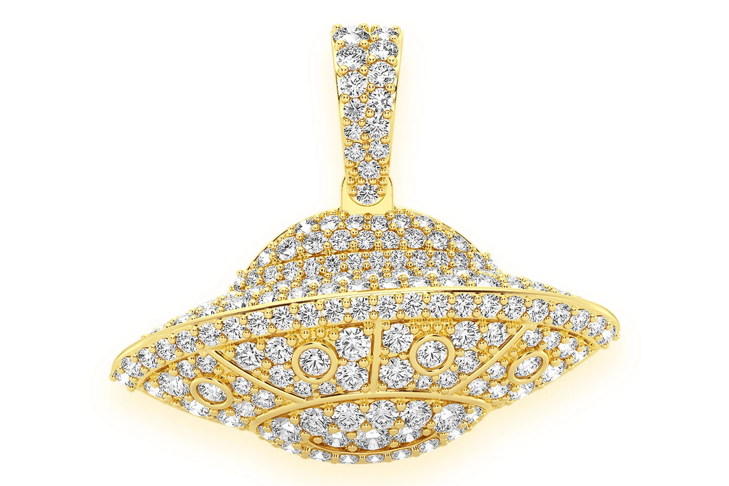 Erkals Jewellers UFO Diamond Pendant 18K Gold 1.25ctw