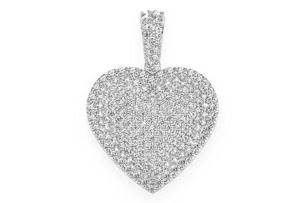 Erkals Jewellers Bubbly Border Heart Pendant 18K Gold Diamond 2.00ctw