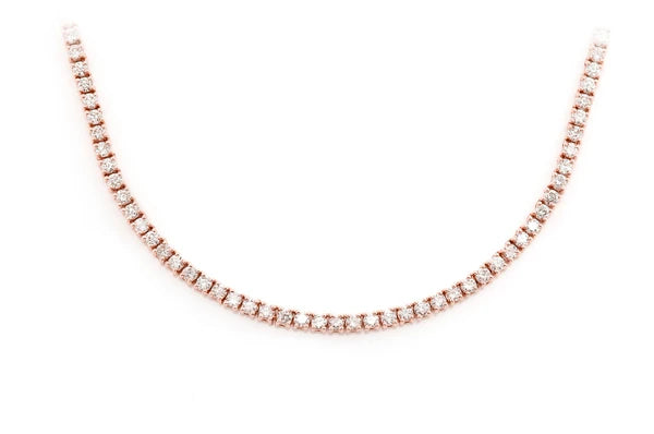 Erkals Jewellers 2pt Prong Set Diamond Tennis Necklace 18K Gold 5.50ctw