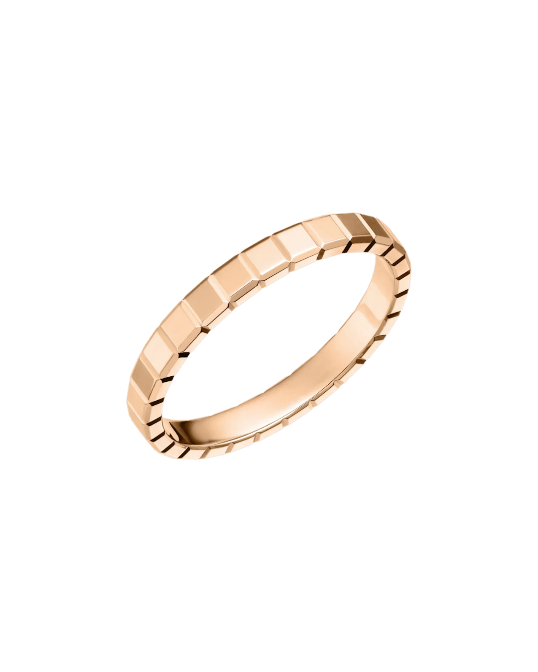 Ice Cube Ring 18ct Rose Gold