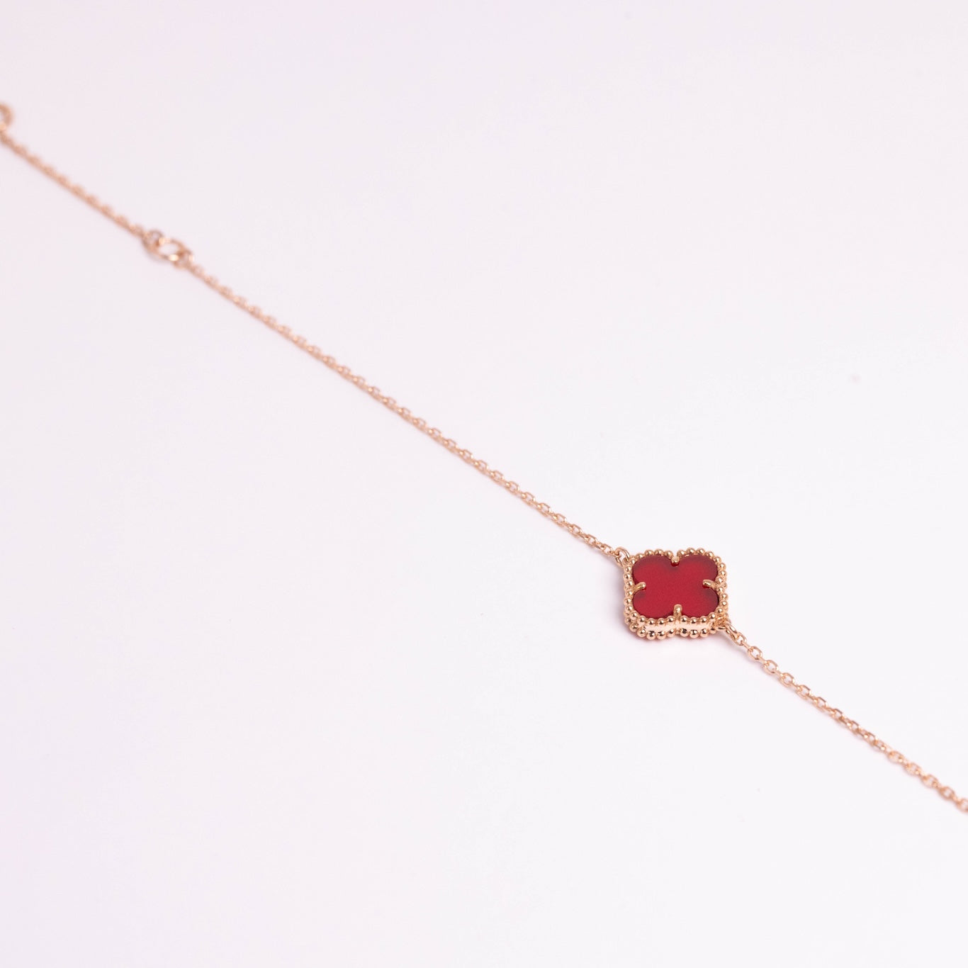 Van Cleef & Arpels Pulsera Sweet Alhambra 1 Motivo Cornalina Oro rosa de 18 quilates