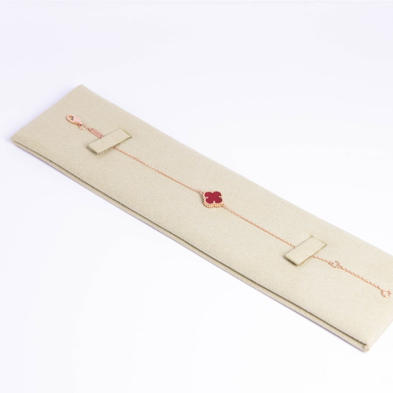 Van Cleef & Arpels Pulsera Sweet Alhambra 1 Motivo Cornalina Oro rosa de 18 quilates