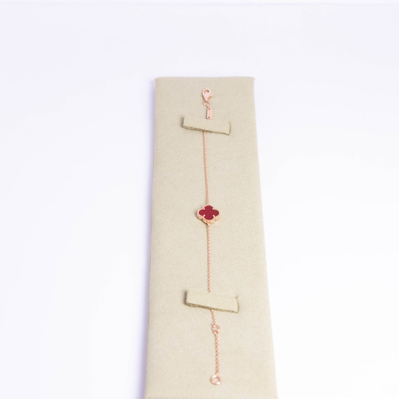 Van Cleef & Arpels Pulsera Sweet Alhambra 1 Motivo Cornalina Oro rosa de 18 quilates