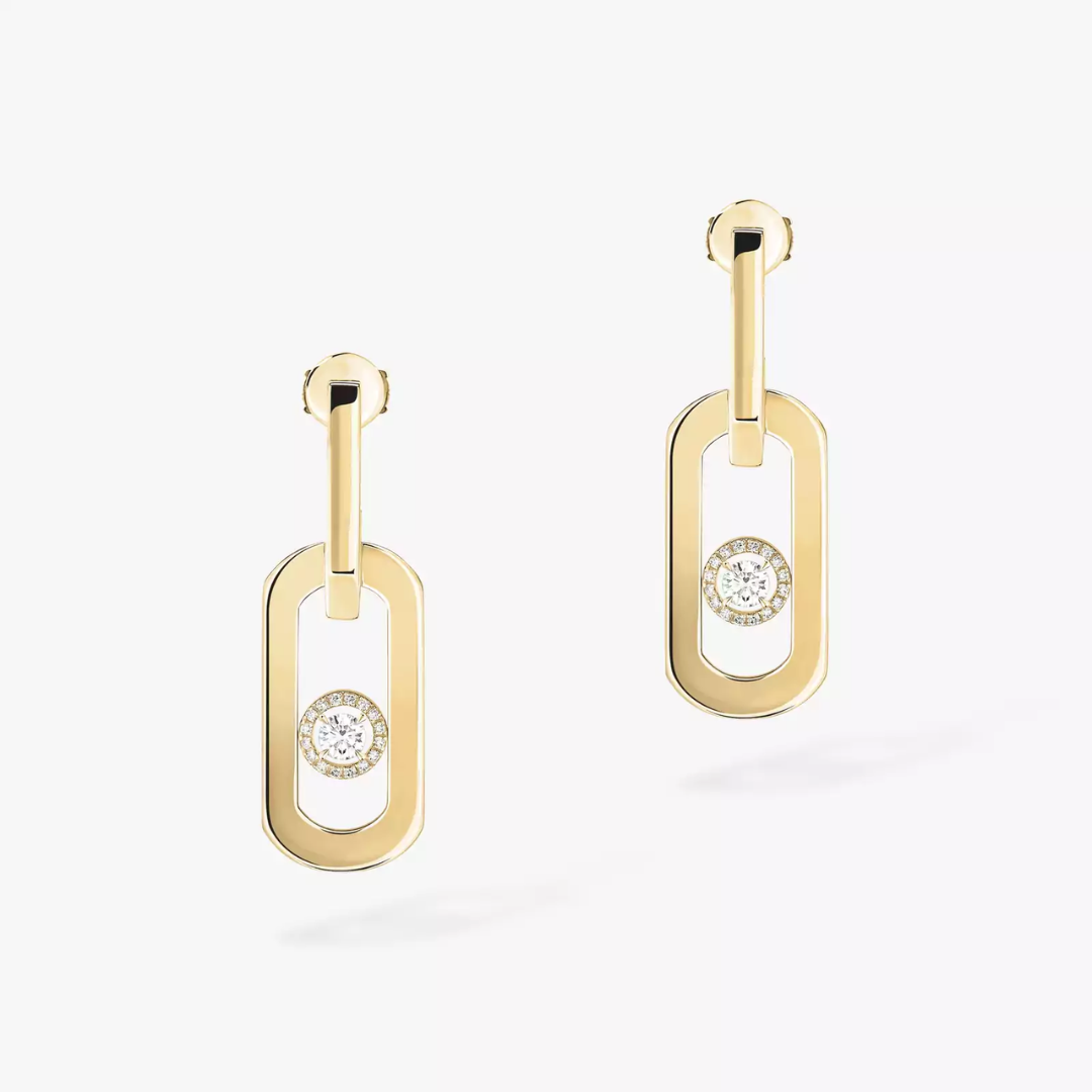So Move XL Pendant Diamond Earrings 18ct Gold