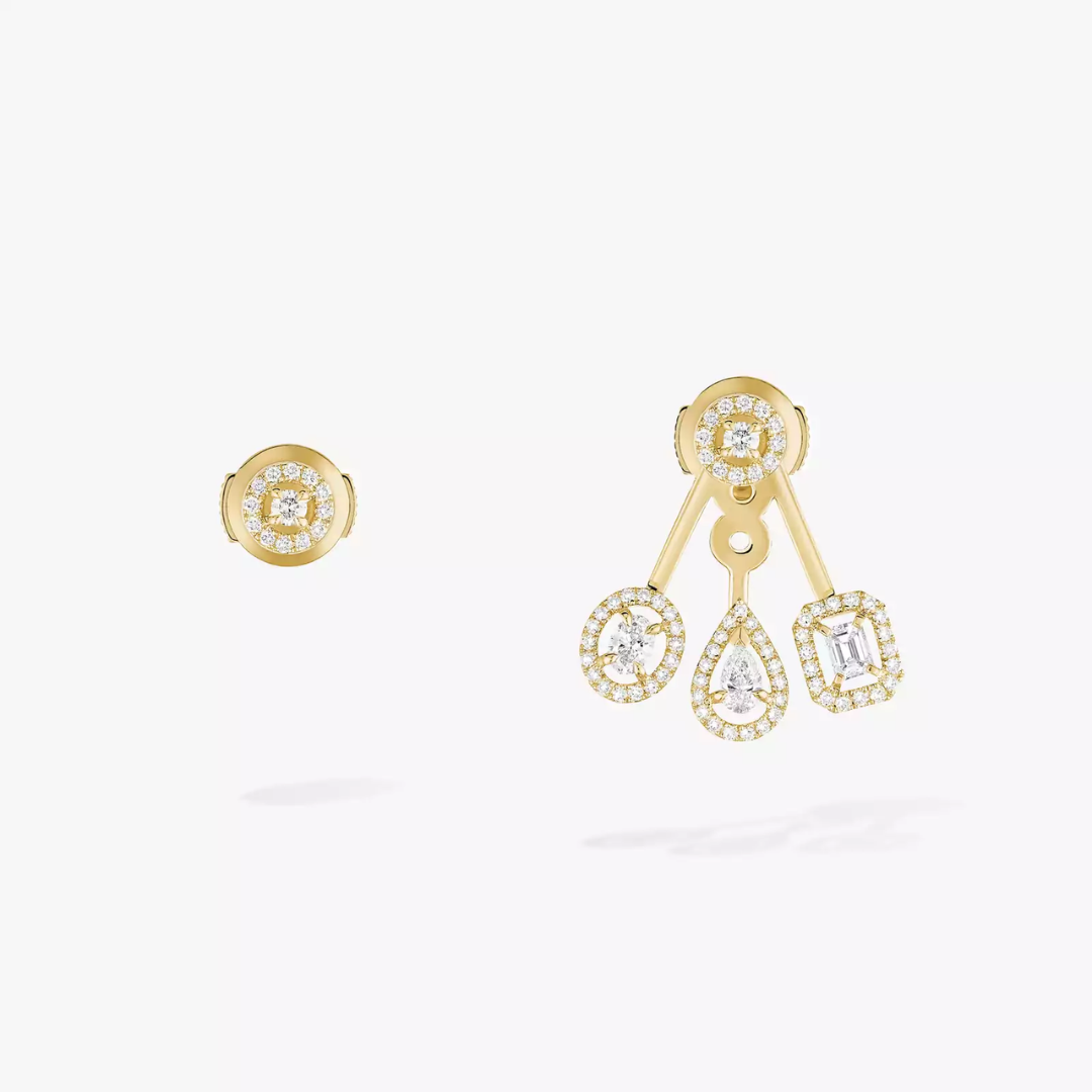 My Twin Trio Diamond Earrings 18ct Gold