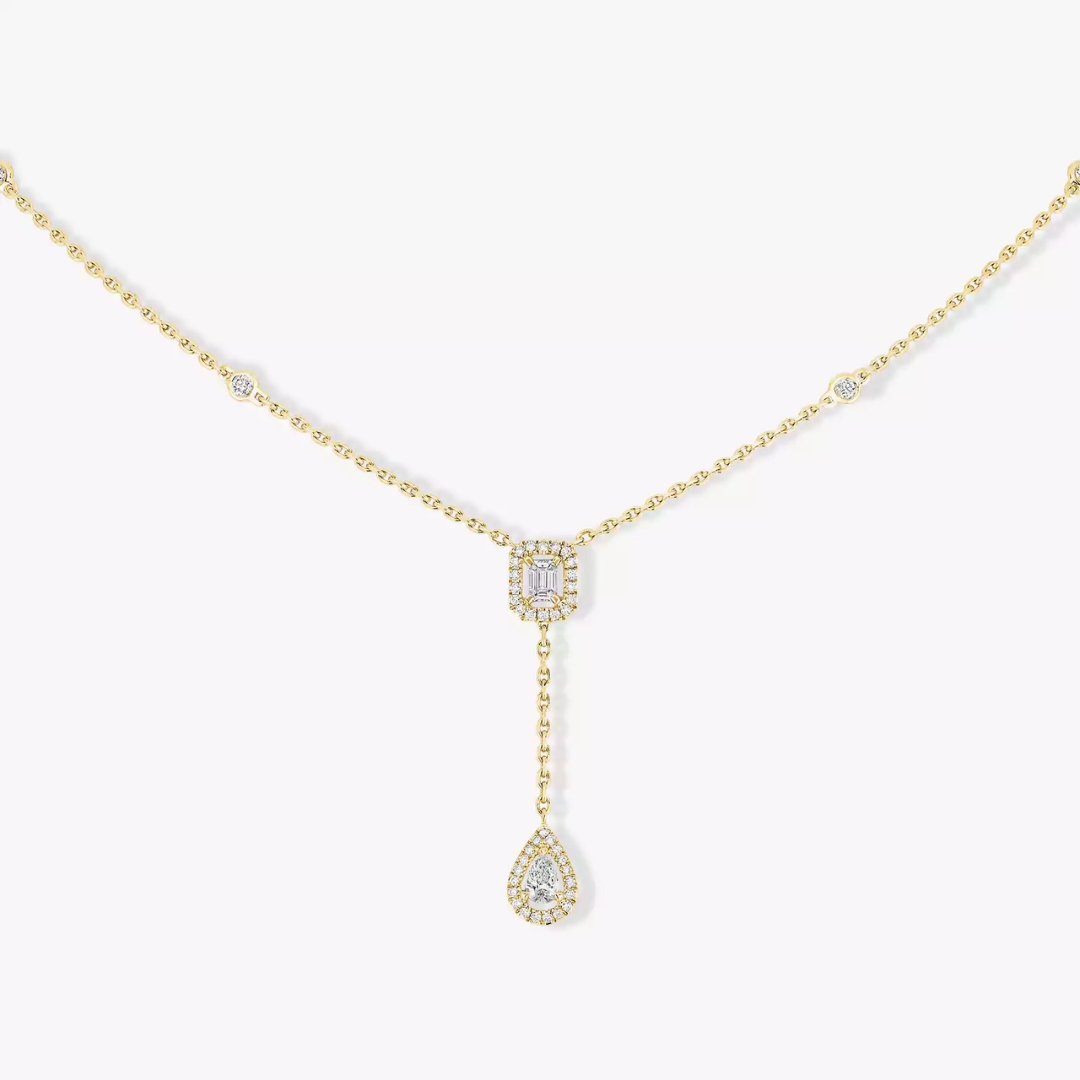 My Twin Tie Necklace 18ct Gold