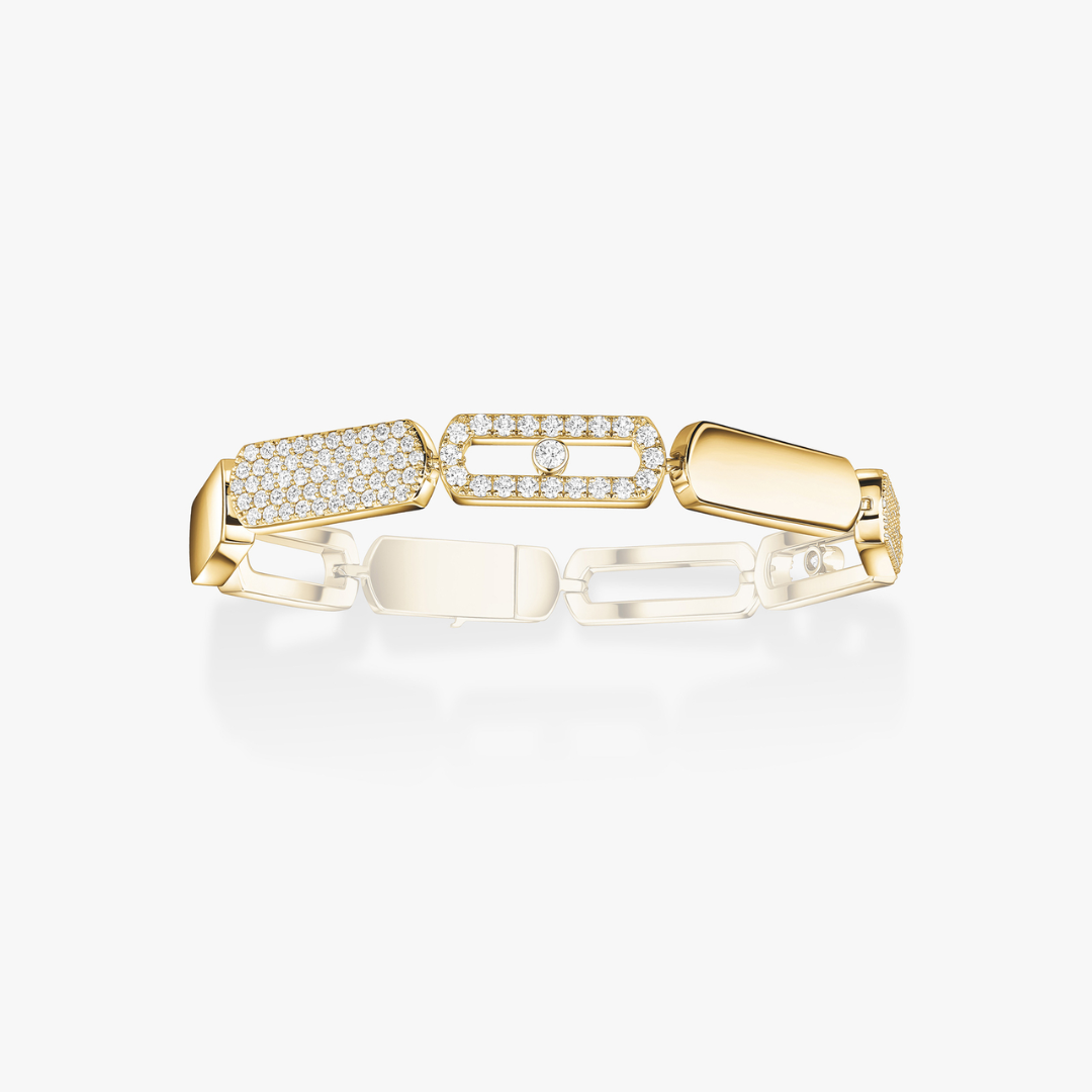 Imperial Move Large Diamond Bracelet 18ct Gold