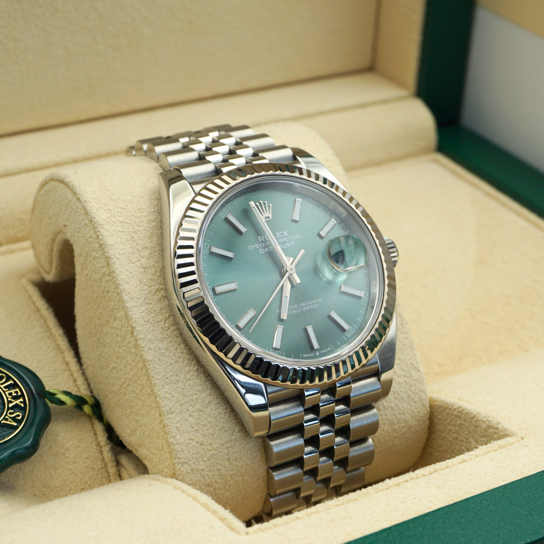 Rolex Datejust 41 126334 Mint Green Dial Jubilee 2023