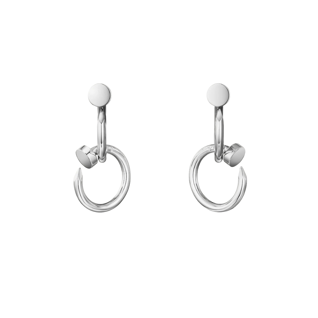 Cartier Juste Un Clou Double Hoop Earrings 18ct Gold