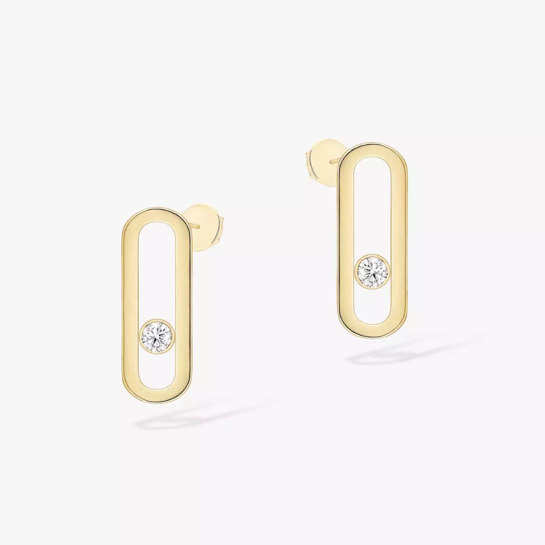 Move Uno Diamond Earrings 18ct Gold