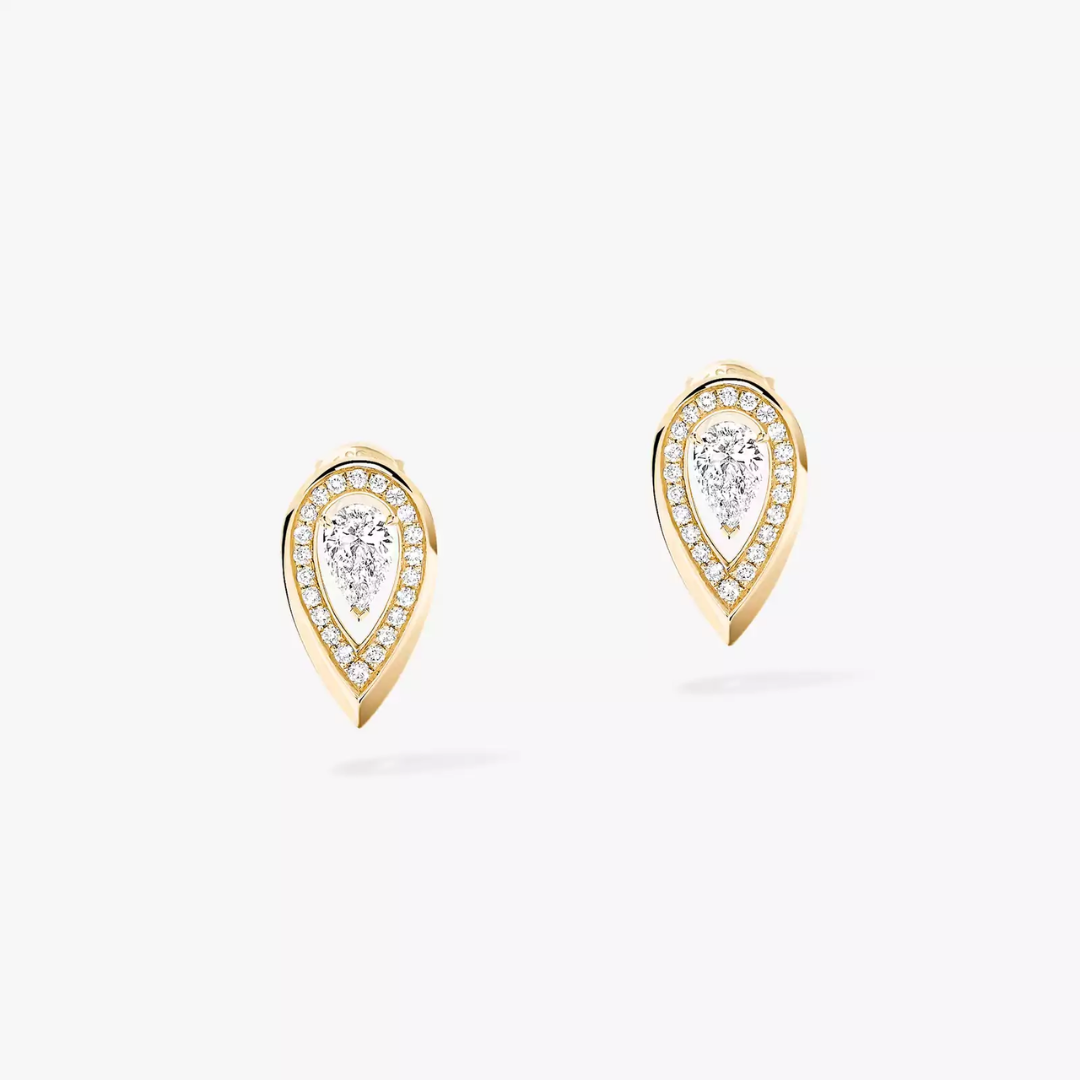Fiery Diamond Earrings 18ct Gold