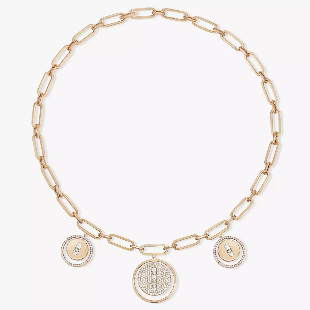 Lucky Move Charms Diamond Choker 18ct Gold