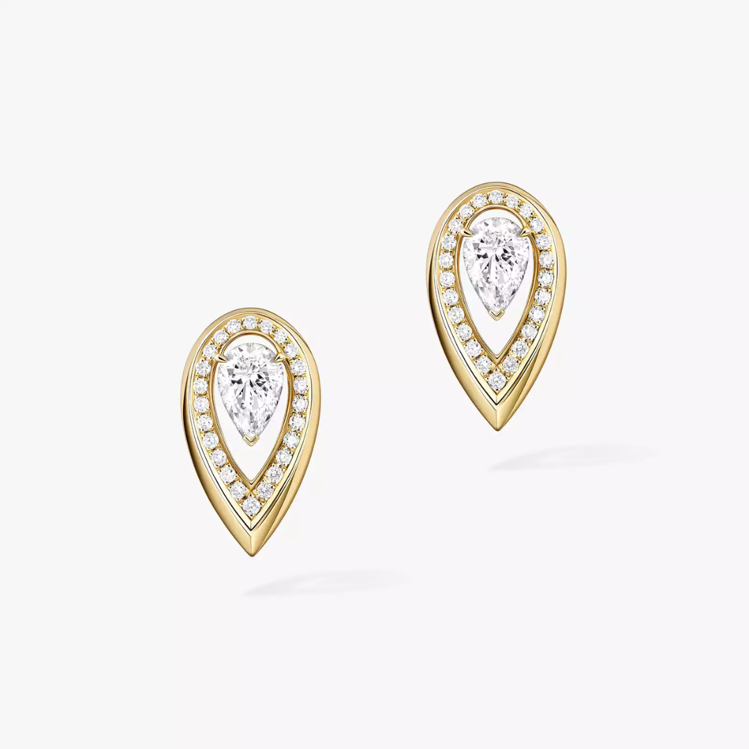 Fiery Diamond Earrings 18ct Gold