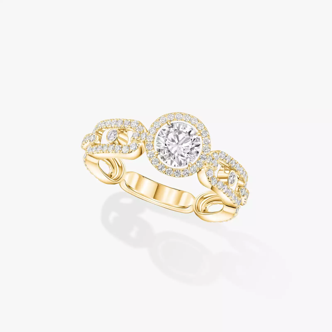 Move Link Solitaire 0.50ct Diamond Ring 18ct Gold