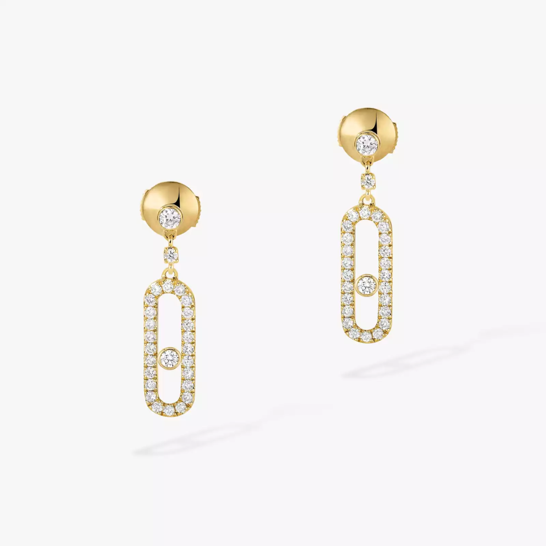 Move Uno Stud Diamond Earrings 18ct Gold