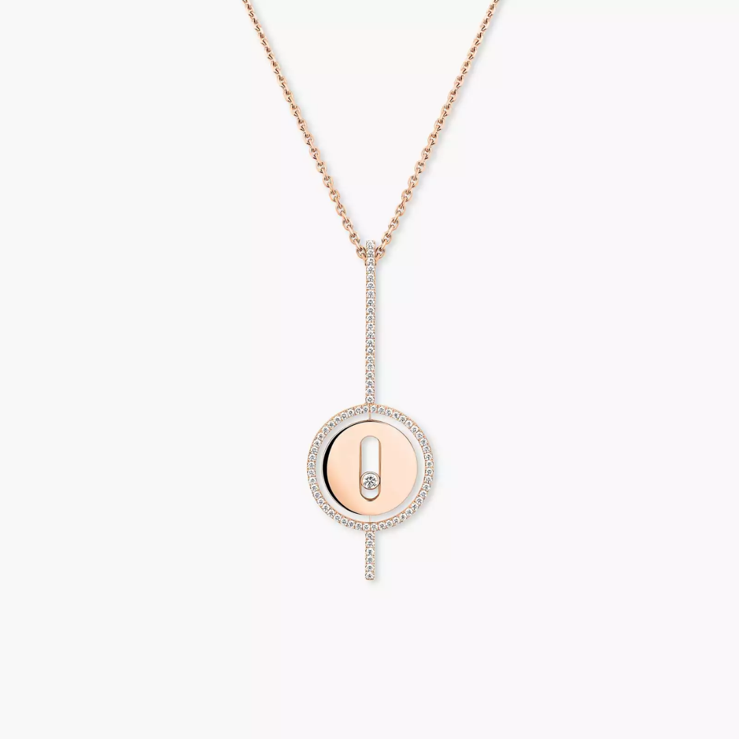 Lucky Move Arrow Diamond Necklace 18ct Gold