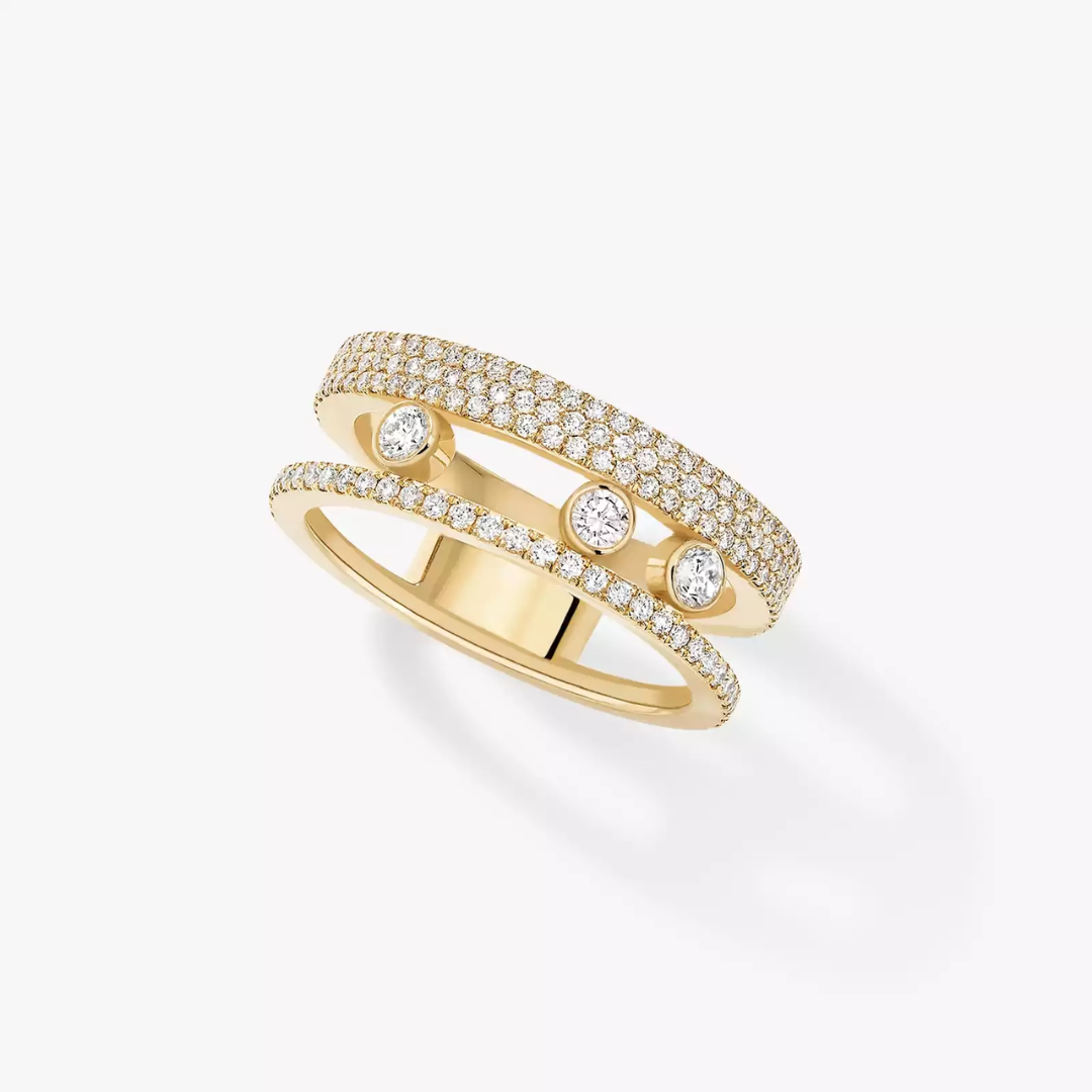Move Romane Pavé Diamond Ring 18ct Gold